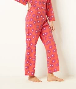 Pantalon De Pyjama Satiné Imprimé -Chic Lingerie Soldes 654139718 c