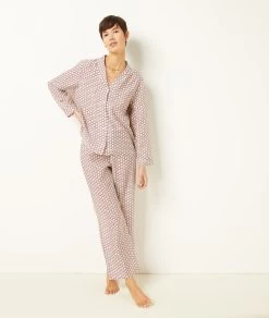 Pantalon De Pyjama Satiné Imprimé 9 Pantalon De Pyjama Satiné Imprimé -Chic Lingerie Soldes 654139739 6