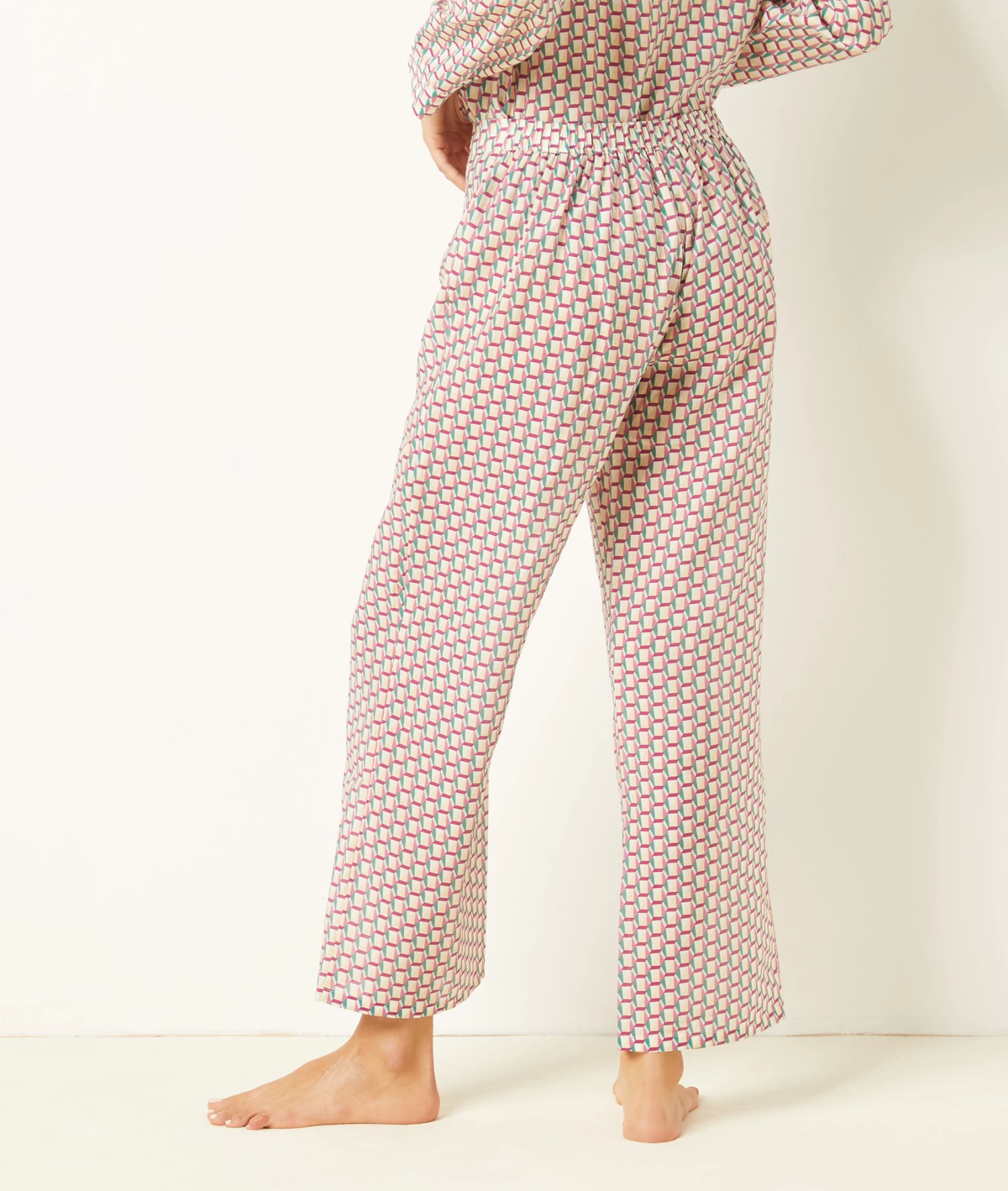 Pantalon De Pyjama Satiné Imprimé 4 Pantalon De Pyjama Satiné Imprimé – Image 2