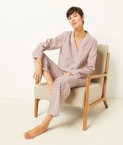 Pantalon De Pyjama Satiné Imprimé
