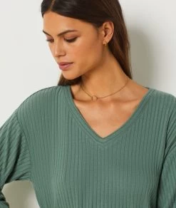 Sweat Cotelé -Chic Lingerie Soldes 654146244 b