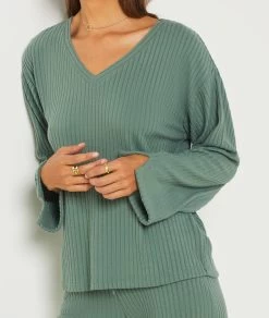 Sweat Cotelé -Chic Lingerie Soldes 654146244 c