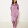 Pantalon De Pyjama Satiné 2 Pantalon De Pyjama Satiné -Chic Lingerie Soldes 654254013 x