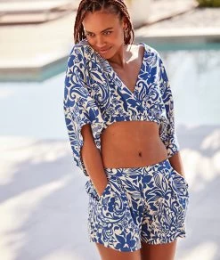 T-shirt Crop Top Imprimé